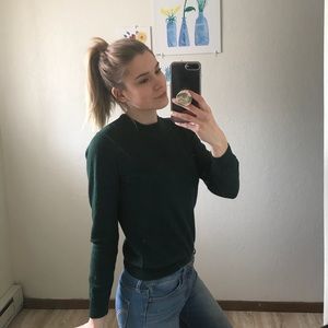 Forest Green merino wool sweater!